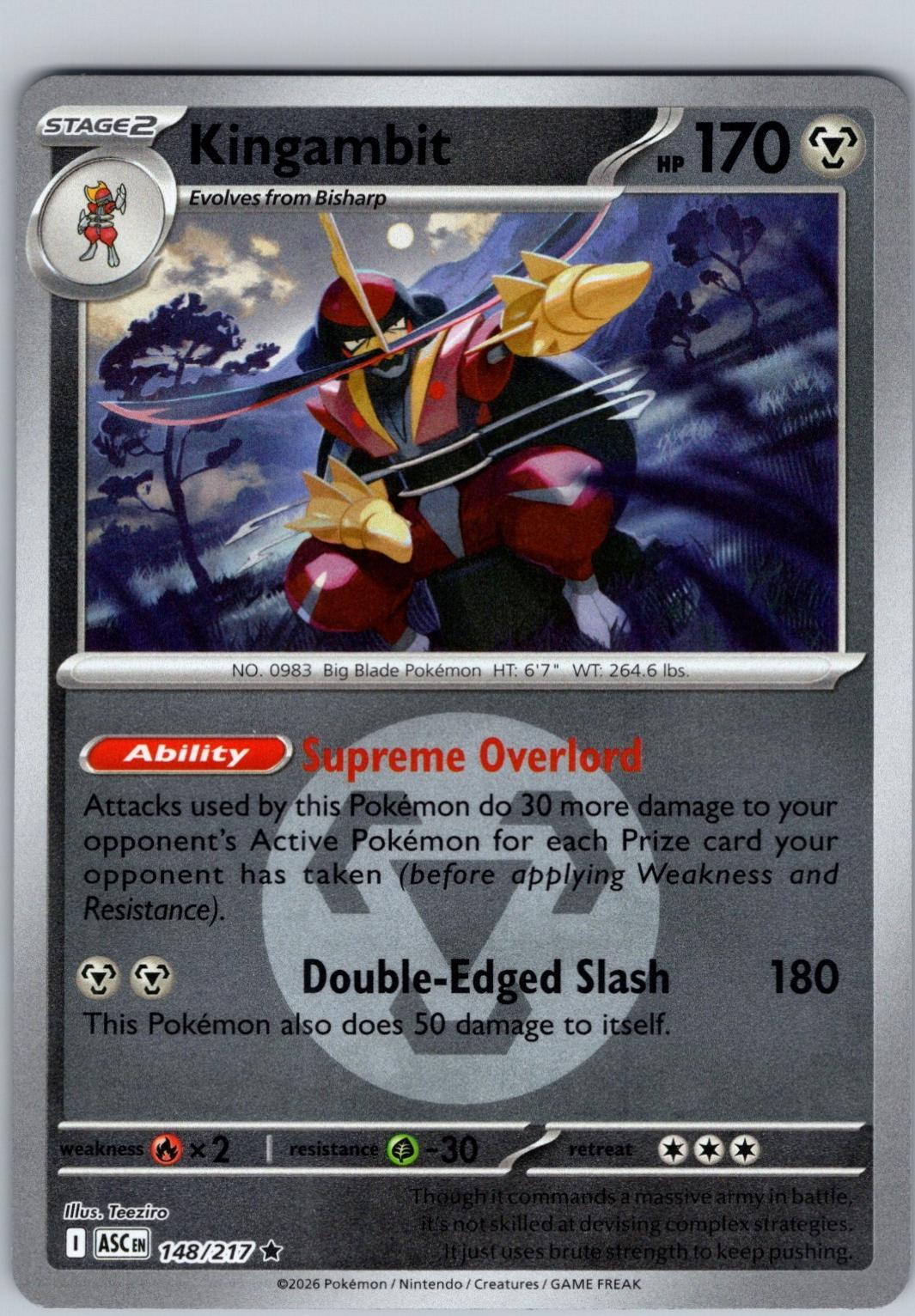 Ascended Heroes Kingambit [Ball] Pokémon card